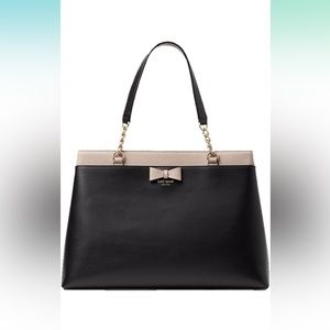 🎁💕👀 Kate Spade Baldwin Street Maryanne (WKRU4861) Black/Almond EUC